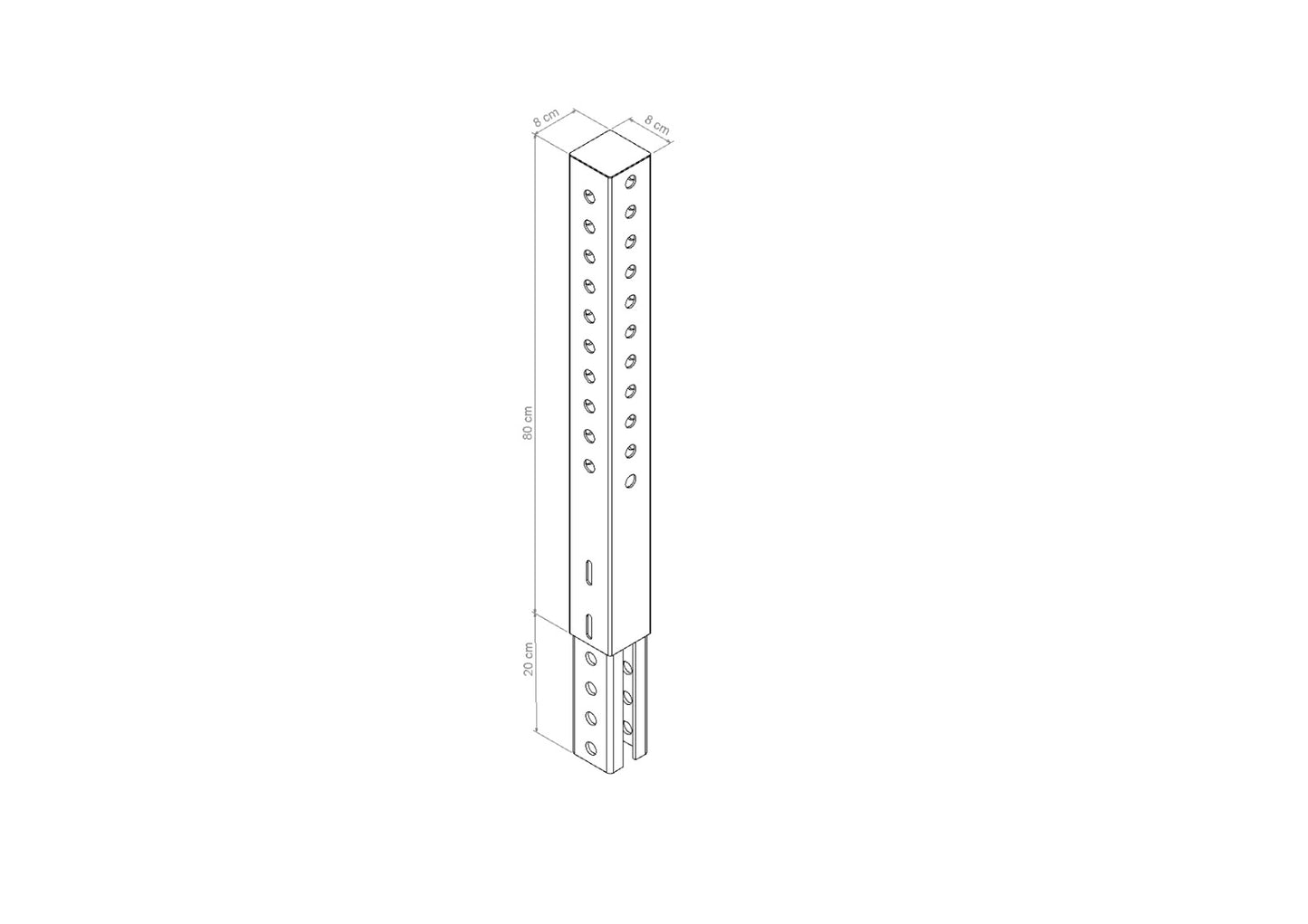Extention Profile - 80 cm.